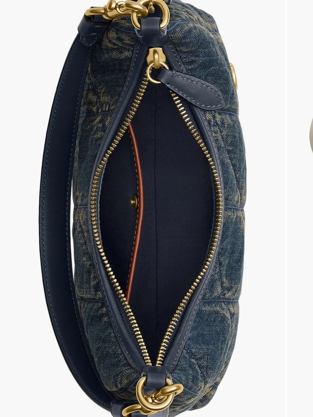 COACH Juliet 25 Quilted Denim Shoulder Bag